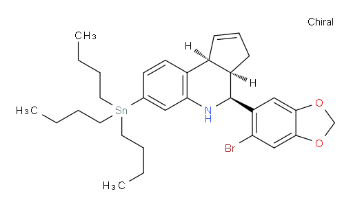 (3aR,4S,9bS)-4-(6-溴苯并[d][1,3]二氧杂环戊烯-5-基)-7-(三丁基锡基)-3a,4,5,9b-四氢-3H-环戊烷并[c]喹啉
