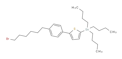 (5-(4-(6-溴己基)苯基)噻吩-2-基)三丁基锡烷