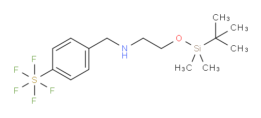 4-(((2-((tert-butyldimethylsilyl)oxy)ethyl)amino)methyl)(pentafluoromercapto)benzene