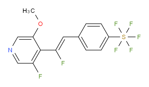 (Z)-4-(2-fluoro-2-(3-fluoro-5-methoxypyridin-4-yl)vinyl)(pentafluoromercapto)benzene
