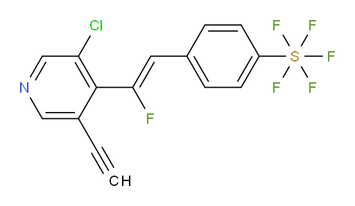 (Z)-4-(2-(3-chloro-5-ethynylpyridin-4-yl)-2-fluorovinyl)(pentafluoromercapto)benzene