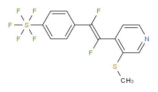 (E)-4-(1,2-difluoro-2-(3-(methylthio)pyridin-4-yl)vinyl)(pentafluoromercapto)benzene