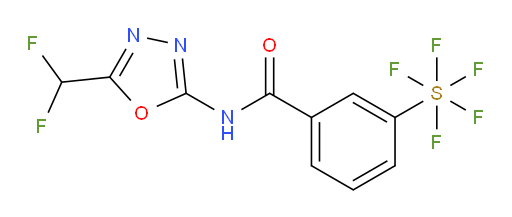 [3-[[[5-(Difluoromethyl)-1,3,4-oxadiazol-2-yl]amino]carbonyl]phenyl]sulfur pentafluoride