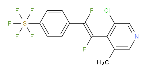 (E)-4-(2-(3-chloro-5-methylpyridin-4-yl)-1,2-difluorovinyl)(pentafluoromercapto)benzene