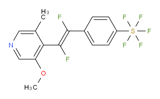 (E)-4-(1,2-difluoro-2-(3-methoxy-5-methylpyridin-4-yl)vinyl)(pentafluoromercapto)benzene