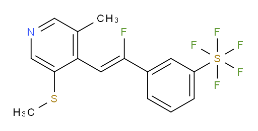 (Z)-3-(1-fluoro-2-(3-methyl-5-(methylthio)pyridin-4-yl)vinyl)(pentafluoromercapto)benzene