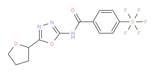 [4-[[[5-(tetrahydro-2-furanyl)-1,3,4-oxadiazol-2-yl]amino]carbonyl]phenyl]sulfur pentafluoride