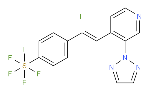 (Z)-4-(2-(3-(2H-1,2,3-triazol-2-yl)pyridin-4-yl)-1-fluorovinyl)(pentafluoromercapto)benzene