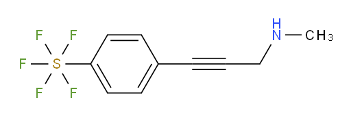 [4-[3-(methylamino)-1-propyn-1-yl]phenyl]sulfur pentafluoride