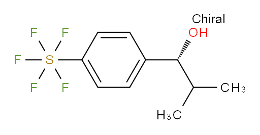 [4-[(1R)-1-hydroxy-2-methylpropyl]phenyl]sulfur pentafluoride