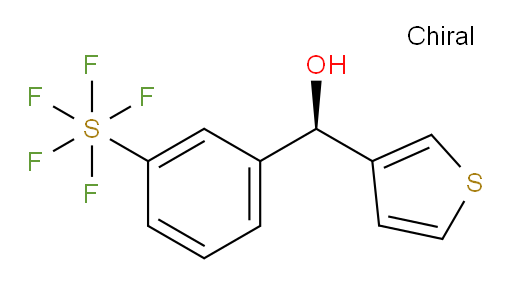 (R)-(3-(pentafluoromercapto)phenyl)(thiophen-3-yl)methanol