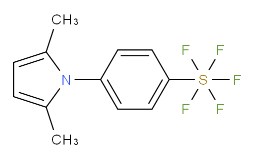 4-(2,5-dimethyl-1H-pyrrol-1-yl)(pentafluoromercapto)benzene