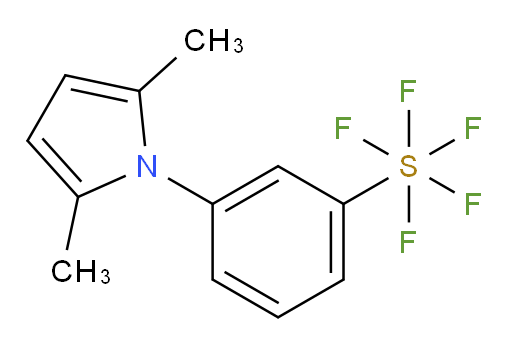 3-(2,5-dimethyl-1H-pyrrol-1-yl)(pentafluoromercapto)benzene