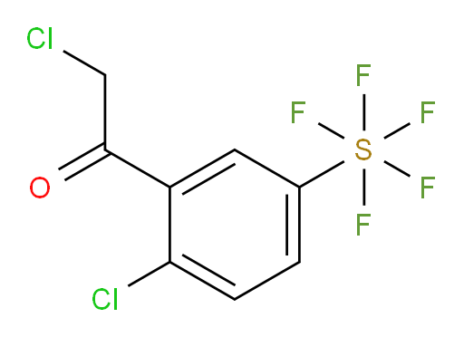 2-chloro-1-(2-chloro-5-(pentafluoromercapto)phenyl)ethanone