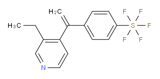 4-(1-(3-ethylpyridin-4-yl)vinyl)(pentafluoromercapto)benzene
