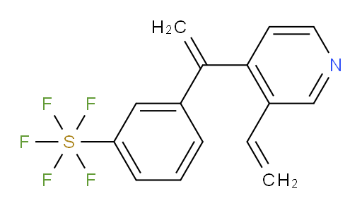 3-(1-(3-vinylpyridin-4-yl)vinyl)(pentafluoromercapto)benzene
