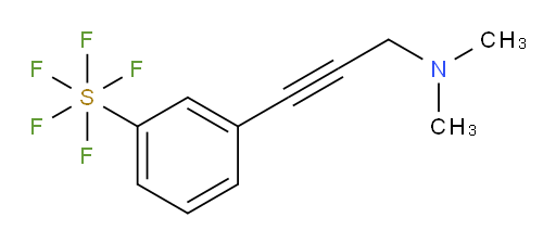 3-(3-(dimethylamino)prop-1-yn-1-yl)(pentafluoromercapto)benzene