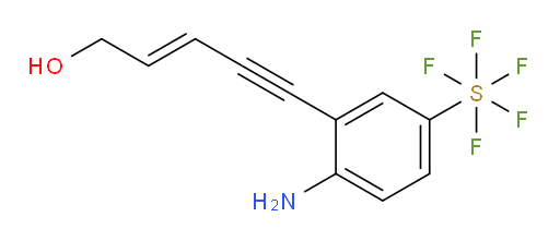 (E)-5-(2-amino-5-(pentafluoromercapto)phenyl)pent-2-en-4-yn-1-ol
