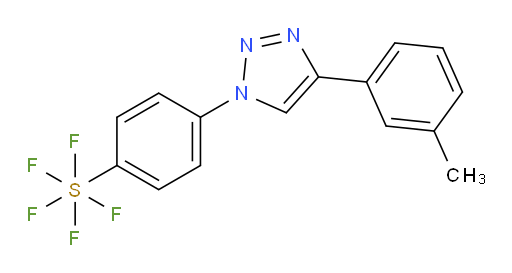 4-(4-(m-tolyl)-1H-1,2,3-triazol-1-yl)(pentafluoromercapto)benzene