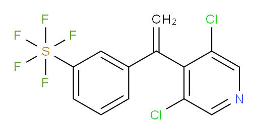 3-(1-(3,5-dichloropyridin-4-yl)vinyl)(pentafluoromercapto)benzene
