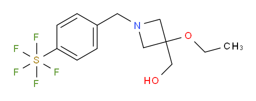 (3-ethoxy-1-(4-(pentafluoromercapto)benzyl)azetidin-3-yl)methanol