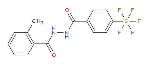 [4-[[2-(2-methylbenzoyl)hydrazinyl]carbonyl]phenyl]sulfur pentafluoride