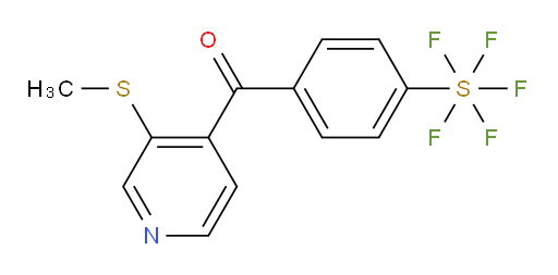 (4-(pentafluoromercapto)phenyl)(3-(methylthio)pyridin-4-yl)methanone