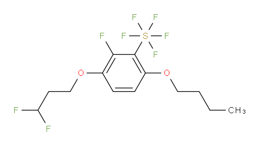 6-butoxy-3-(3,3-difluoropropoxy)-2-fluoro(pentafluoromercapto)benzene