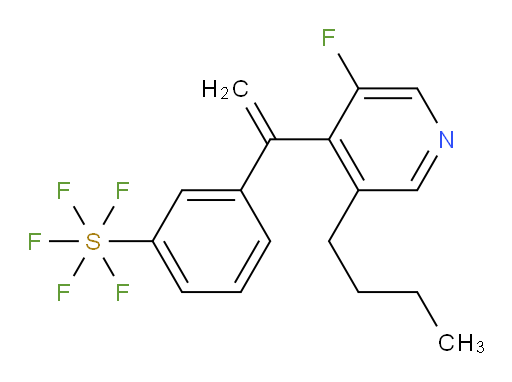3-(1-(3-butyl-5-fluoropyridin-4-yl)vinyl)(pentafluoromercapto)benzene