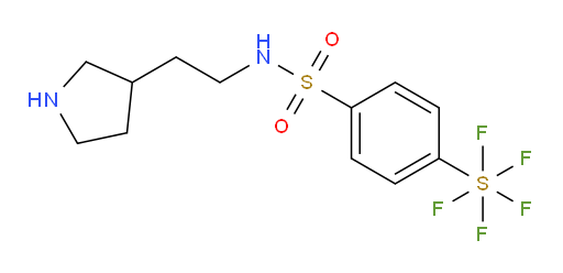 [4-[[[2-(3-pyrrolidinyl)ethyl]amino]sulfonyl]phenyl]sulfur pentafluoride