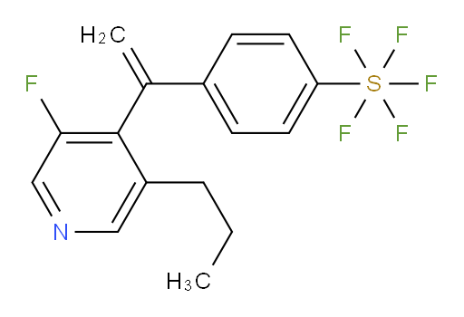 4-(1-(3-fluoro-5-propylpyridin-4-yl)vinyl)(pentafluoromercapto)benzene