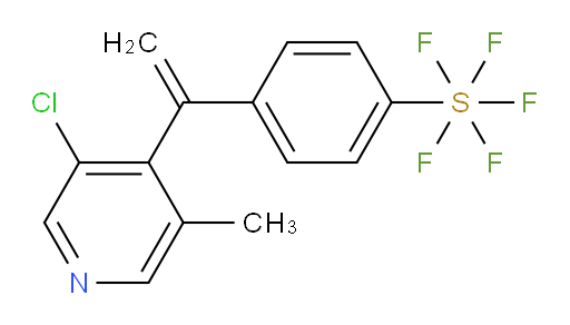 4-(1-(3-chloro-5-methylpyridin-4-yl)vinyl)(pentafluoromercapto)benzene