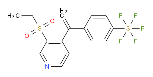 4-(1-(3-(ethylsulfonyl)pyridin-4-yl)vinyl)(pentafluoromercapto)benzene