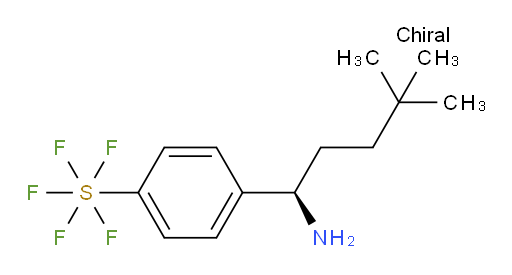 [4-[(1R)-1-Amino-4,4-dimethylpentyl]phenyl]sulfur pentafluoride