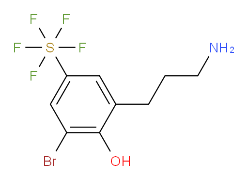 [3-(3-Aminopropyl)-5-bromo-4-hydroxyphenyl]sulfur pentafluoride