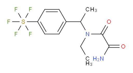 N1-ethyl-N1-(1-(4-(pentafluoromercapto)phenyl)ethyl)oxalamide