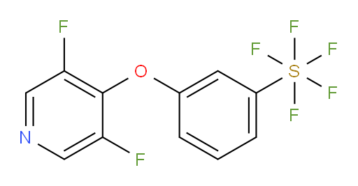3-((3,5-difluoropyridin-4-yl)oxy)(pentafluoromercapto)benzene