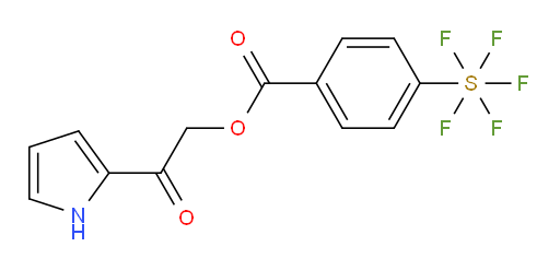 2-oxo-2-(1H-pyrrol-2-yl)ethyl 4-(pentafluoromercapto)benzoate