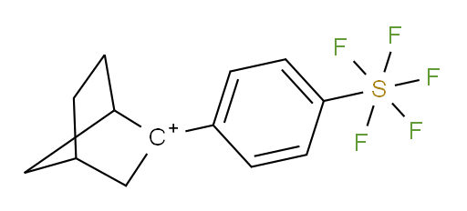 2-(4-(pentafluoromercapto)phenyl)bicyclo[2.2.1]heptan-2-ylium