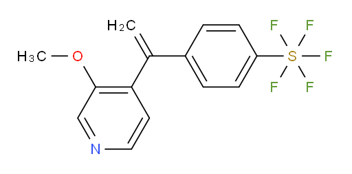 4-(1-(3-methoxypyridin-4-yl)vinyl)(pentafluoromercapto)benzene