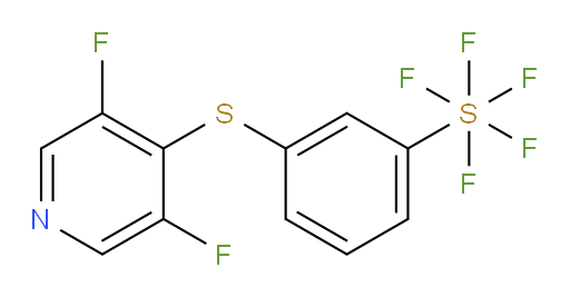 3-((3,5-difluoropyridin-4-yl)thio)(pentafluoromercapto)benzene