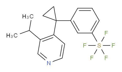3-(1-(3-isopropylpyridin-4-yl)cyclopropyl)(pentafluoromercapto)benzene
