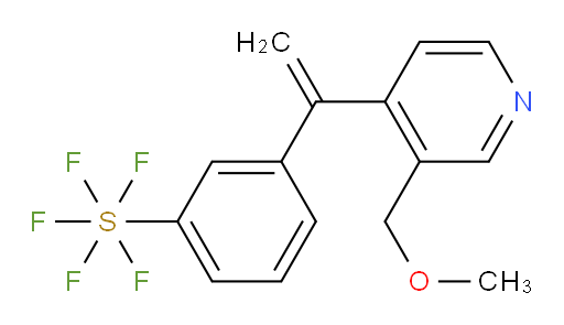 3-(1-(3-(methoxymethyl)pyridin-4-yl)vinyl)(pentafluoromercapto)benzene