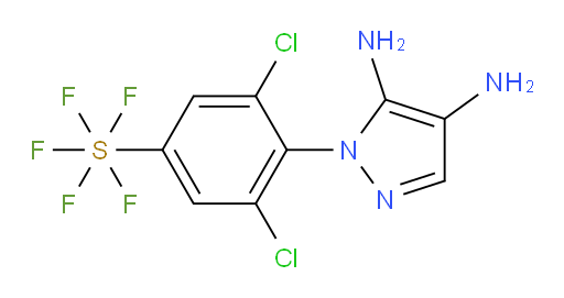 [3,5-dichloro-4-(4,5-diamino-1H-pyrazol-1-yl)phenyl]sulfur pentafluoride