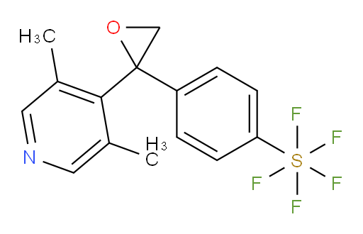 4-(2-(3,5-dimethylpyridin-4-yl)oxiran-2-yl)(pentafluoromercapto)benzene