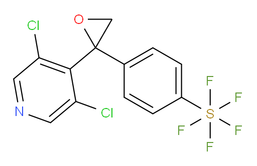 4-(2-(3,5-dichloropyridin-4-yl)oxiran-2-yl)(pentafluoromercapto)benzene