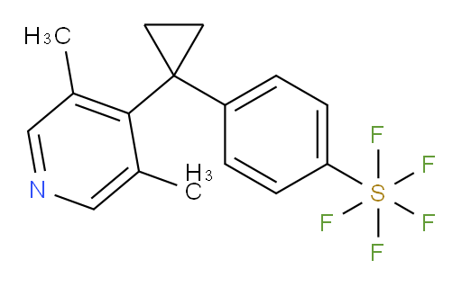 4-(1-(3,5-dimethylpyridin-4-yl)cyclopropyl)(pentafluoromercapto)benzene