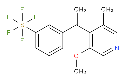 3-(1-(3-methoxy-5-methylpyridin-4-yl)vinyl)(pentafluoromercapto)benzene