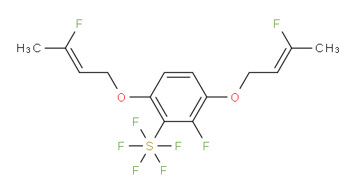 2-fluoro-3,6-bis(((Z)-3-fluorobut-2-en-1-yl)oxy)phenylsulfur pentafluoride