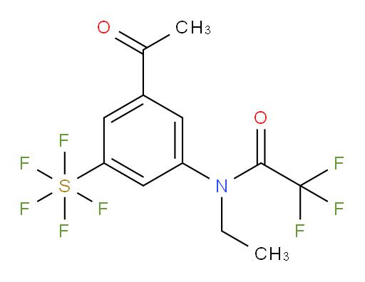 [3-Acetyl-5-[ethyl(2,2,2-trifluoroacetyl)amino]phenyl]sulfur pentafluoride